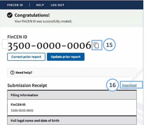 FinCEN ID Number